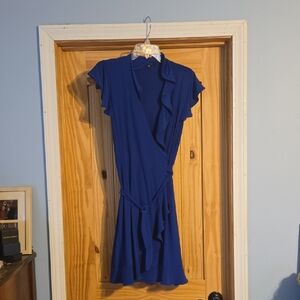 Blu Sage Cobalt Asymmetrical Dress